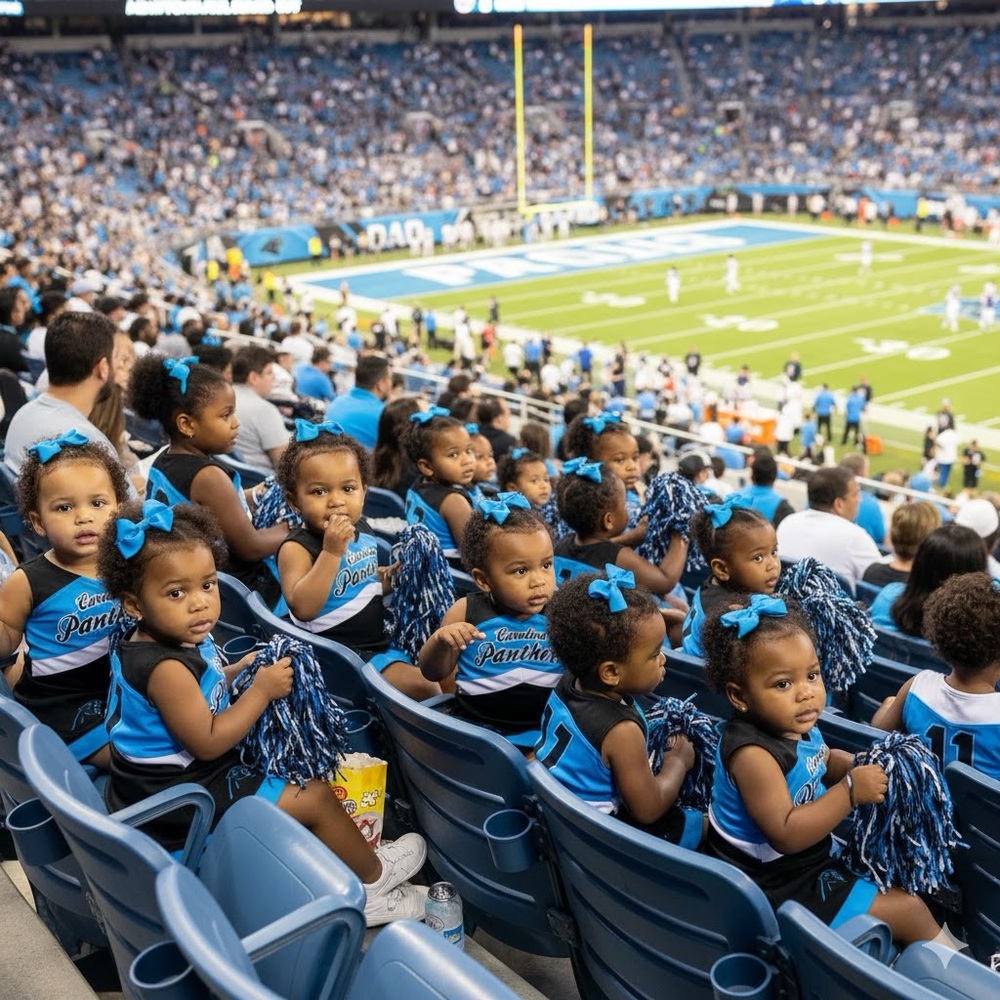 NFL TEAM APPAREL Kids - 2 Piece Cheerleader Set - Carolina Panthers - NWT - Picture 9 of 16